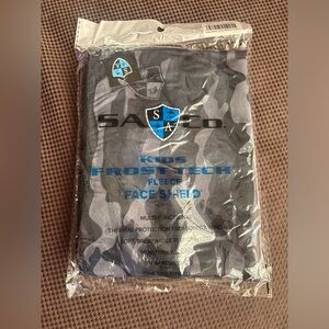 Kids Frost Tech Face Shield - Gray Camo
